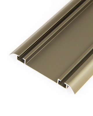 3.ПАРТНЕР Направляющая нижн. двухполоз., Шампань матовая (6м) Econom